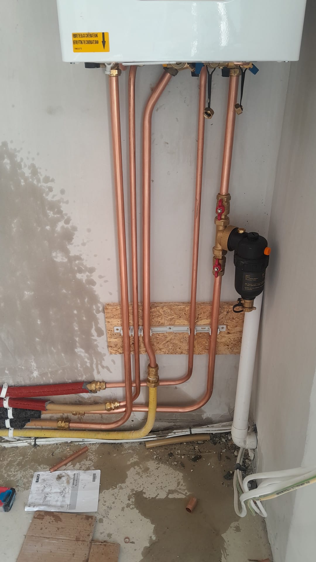 Boiler with magnetic filter